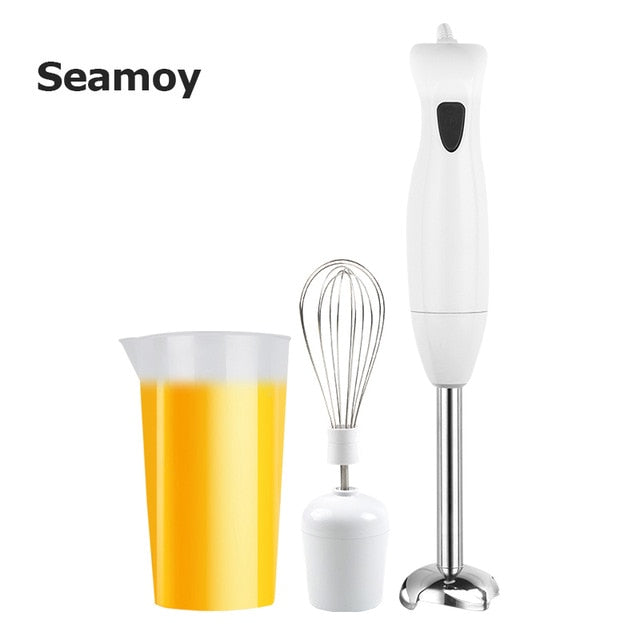 Seamoy Hand Blender 4 in 1 Portable immersion Blender for Kitchen Food Processor stick with Chopper Whisk Electric Juicer Mixer